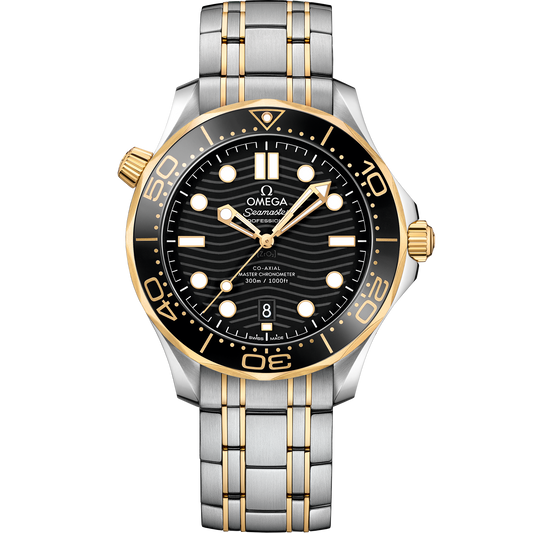 Seamaster Diver 300M 42 mm, steel ‑ yellow gold on steel ‑ yellow gold