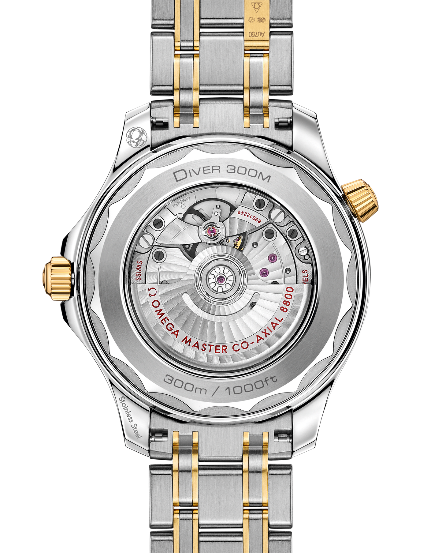Seamaster Diver 300M 42 mm, steel ‑ yellow gold on steel ‑ yellow gold