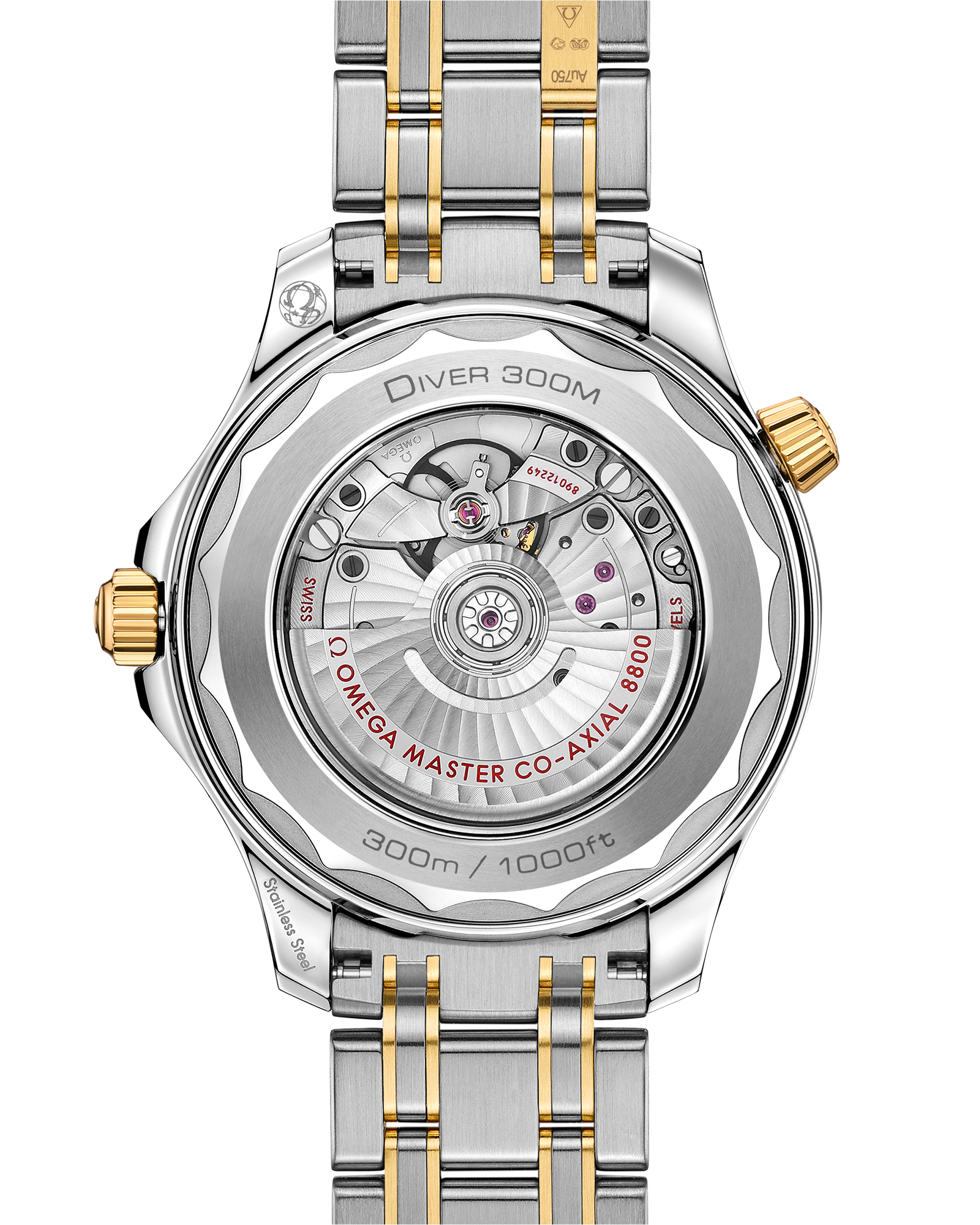 Seamaster Diver 300M 42 mm, steel ‑ yellow gold on steel ‑ yellow gold