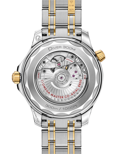 Seamaster Diver 300M 42 mm, steel ‑ yellow gold on steel ‑ yellow gold