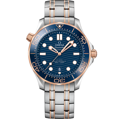 Seamaster Diver 300M 42 mm, steel ‑ Sedna™ gold on steel ‑ Sedna™ gold