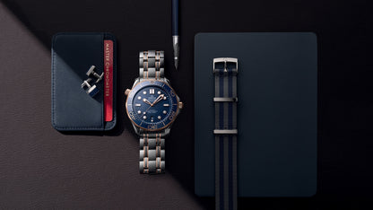 Seamaster Diver 300M 42 mm, steel ‑ Sedna™ gold on steel ‑ Sedna™ gold