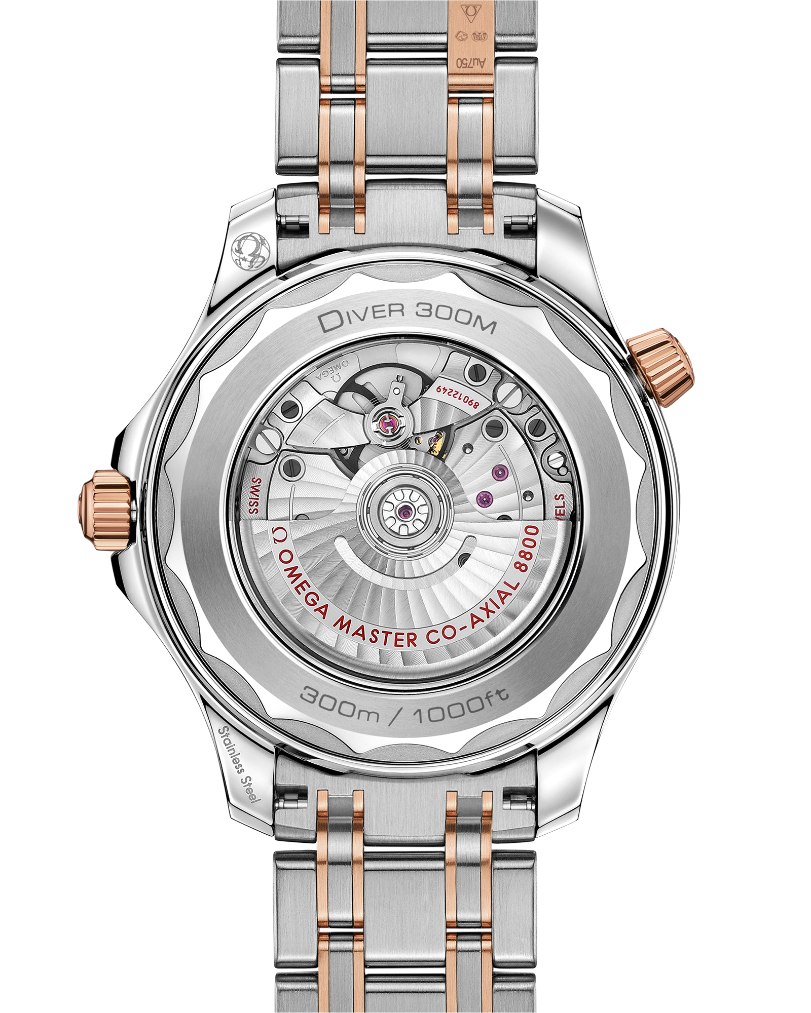 Seamaster Diver 300M 42 mm, steel ‑ Sedna™ gold on steel ‑ Sedna™ gold