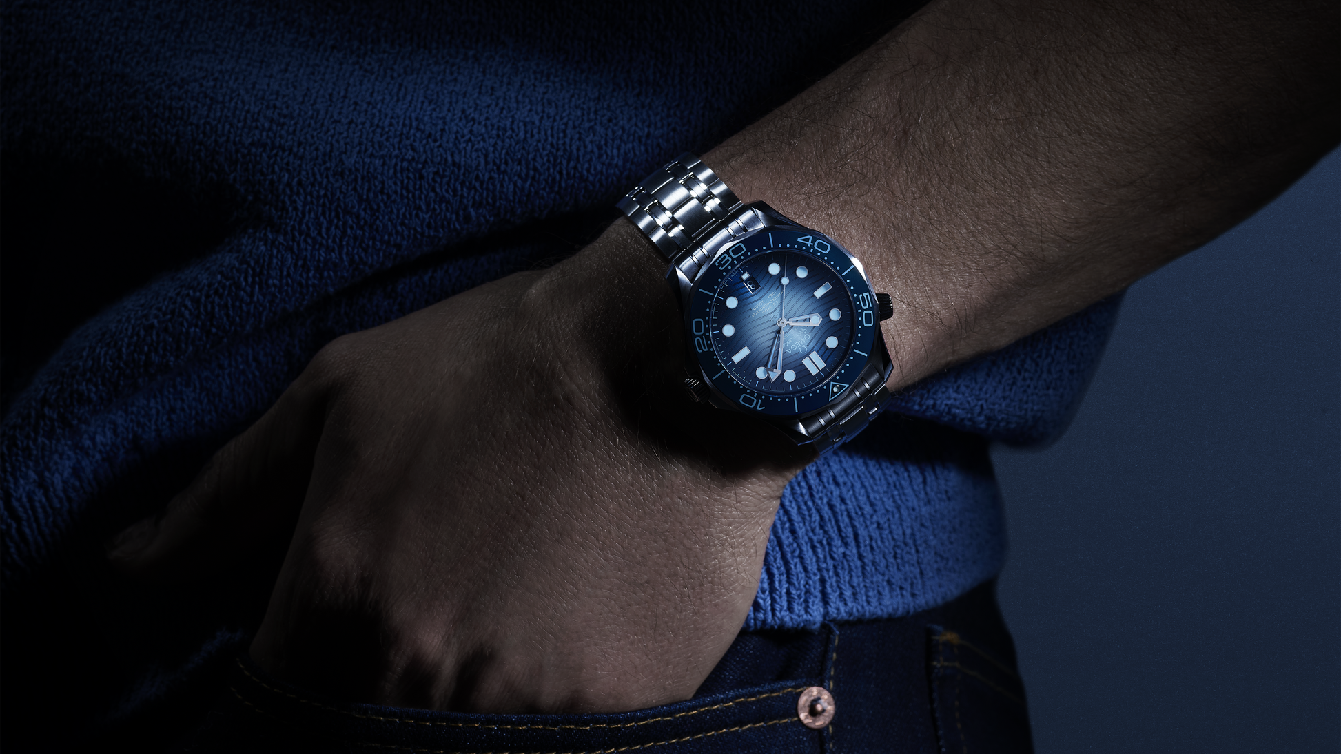 Seamaster Diver 300M 42 mm, steel on steel