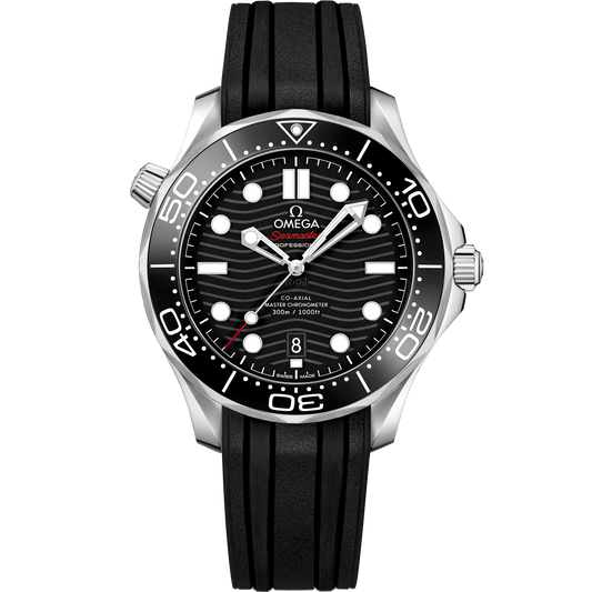 Seamaster Diver 300M 42 mm, steel on rubber strap