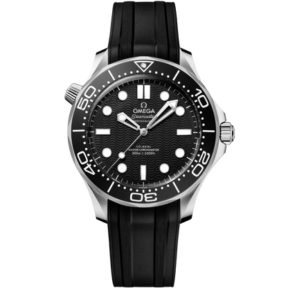Seamaster Diver 300M 42 mm, steel on rubber strap