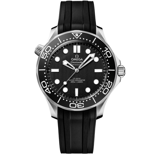 Seamaster Diver 300M 42 mm, steel on rubber strap