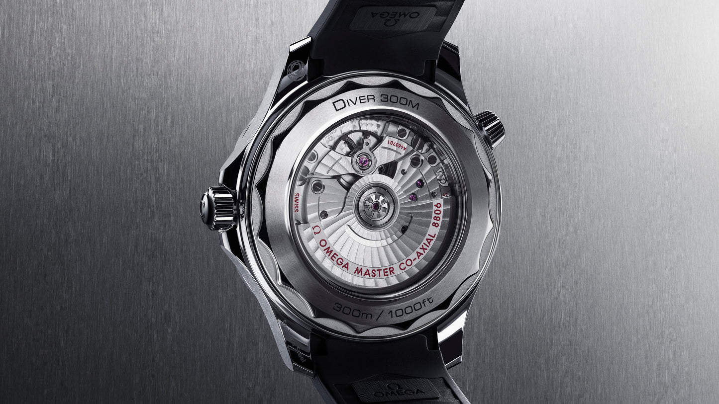 Seamaster Diver 300M 42 mm, steel on rubber strap
