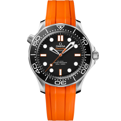 Seamaster Diver 300M 42 mm, steel on rubber strap