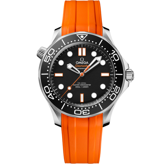 Seamaster Diver 300M 42 mm, steel on rubber strap