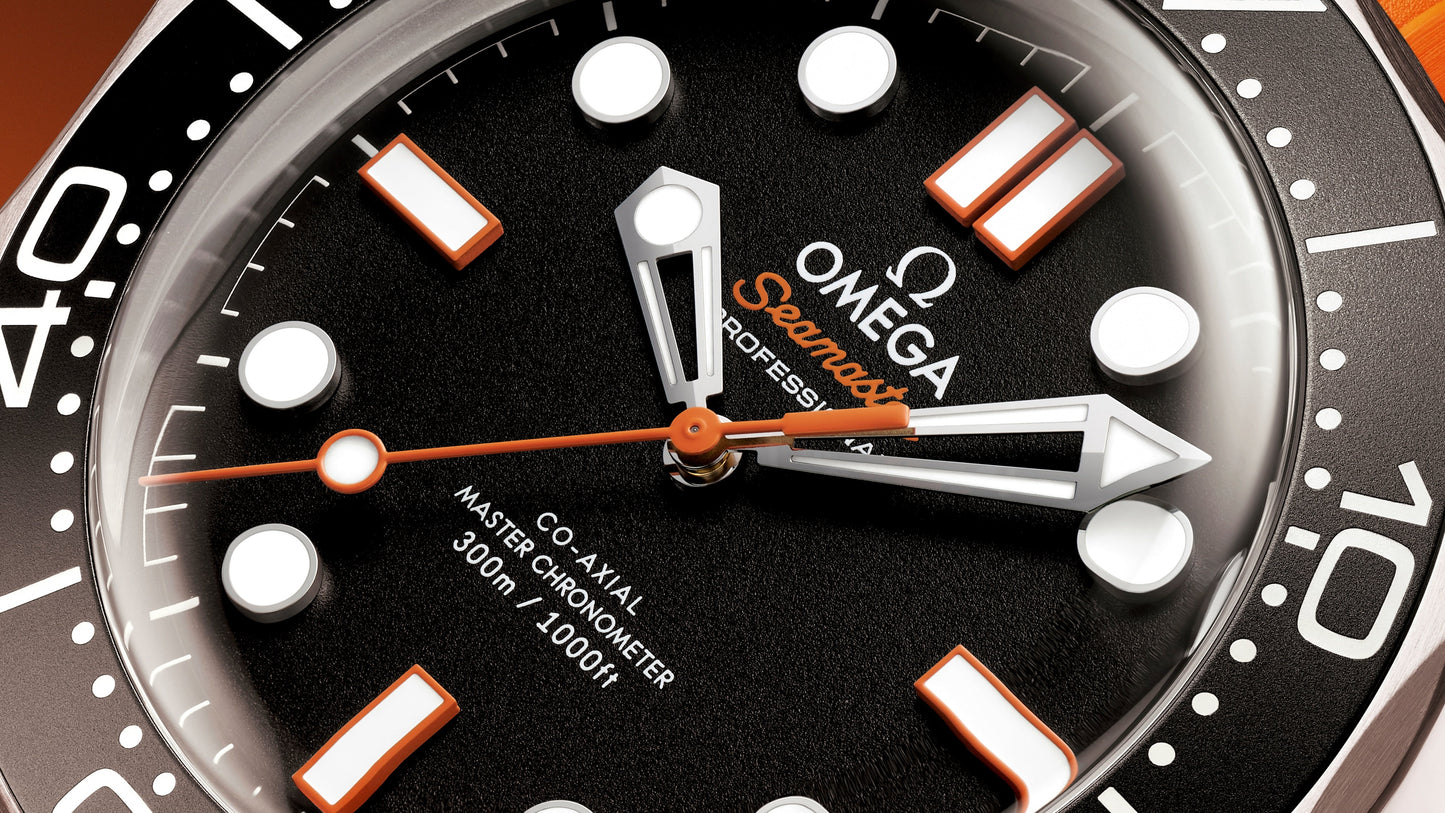 Seamaster Diver 300M 42 mm, steel on rubber strap