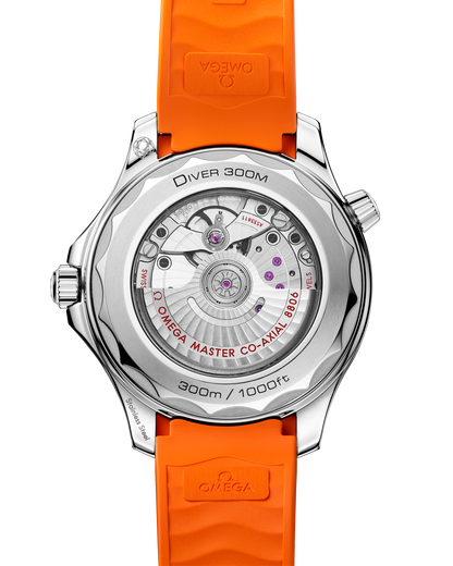 Seamaster Diver 300M 42 mm, steel on rubber strap