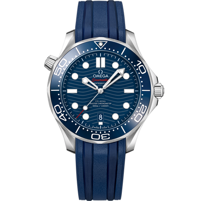 Seamaster Diver 300M 42 mm, steel on rubber strap