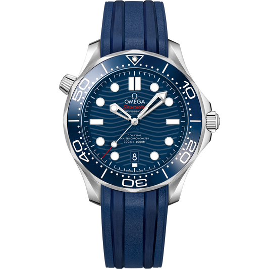 Seamaster Diver 300M 42 mm, steel on rubber strap