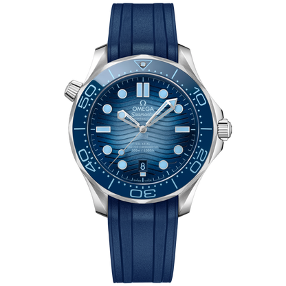 Seamaster Diver 300M 42 mm, steel on rubber strap
