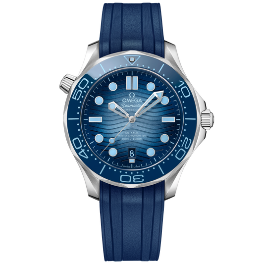 Seamaster Diver 300M 42 mm, steel on rubber strap