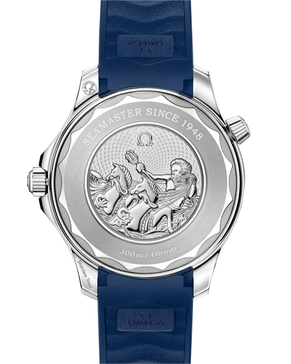 Seamaster Diver 300M 42 mm, steel on rubber strap