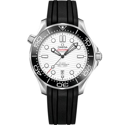 Seamaster Diver 300M 42 mm, steel on rubber strap