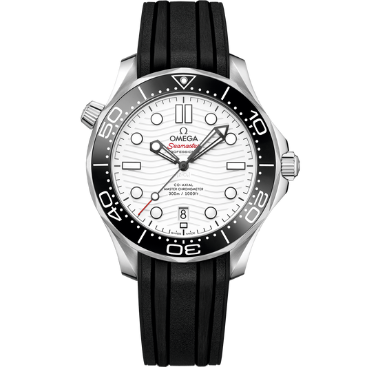 Seamaster Diver 300M 42 mm, steel on rubber strap