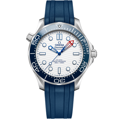Seamaster Diver 300M 42 mm, steel on rubber strap