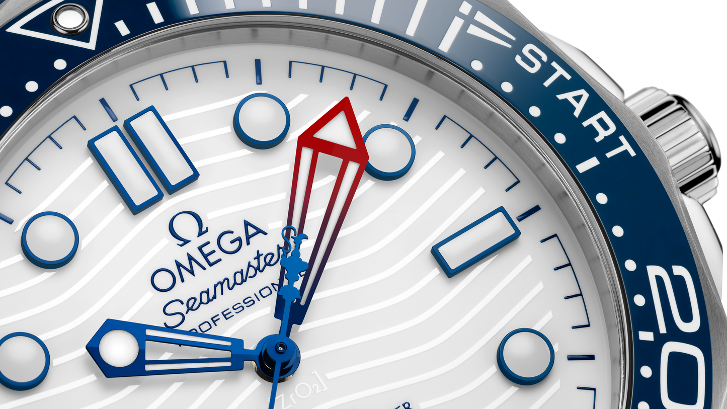 Seamaster Diver 300M 42 mm, steel on rubber strap