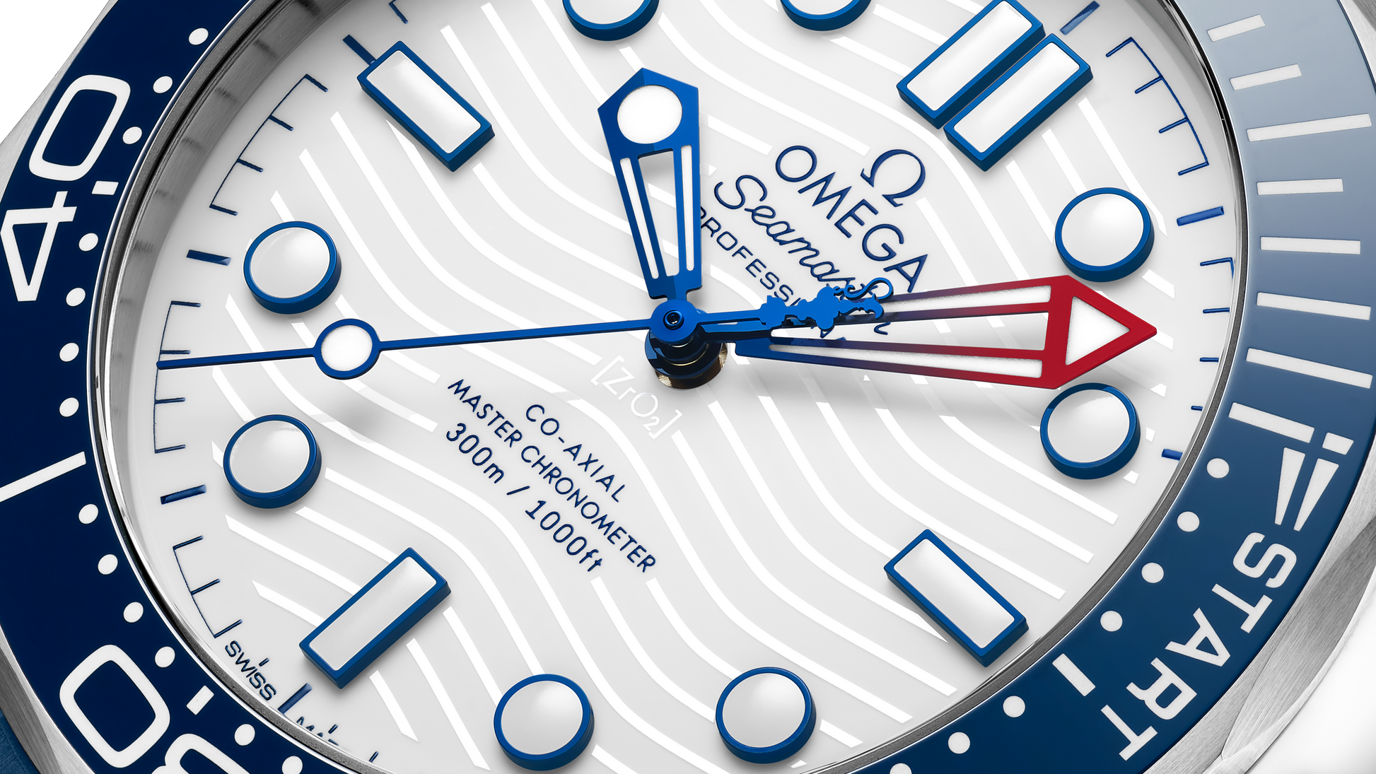 Seamaster Diver 300M 42 mm, steel on rubber strap