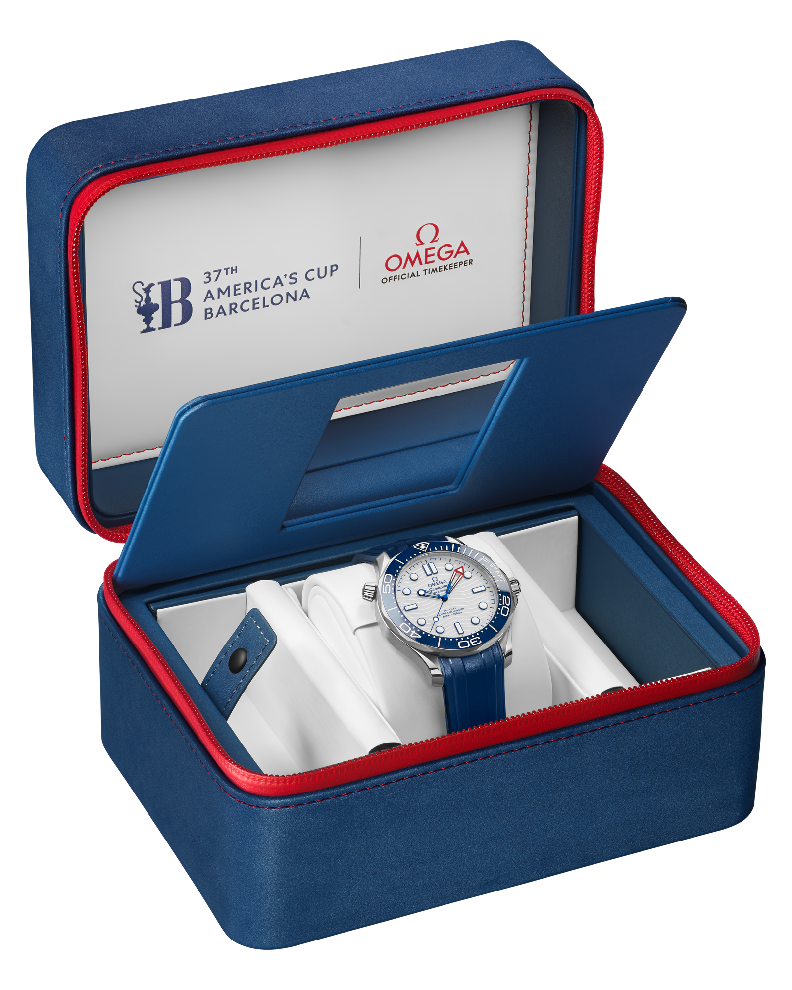 Seamaster Diver 300M 42 mm, steel on rubber strap