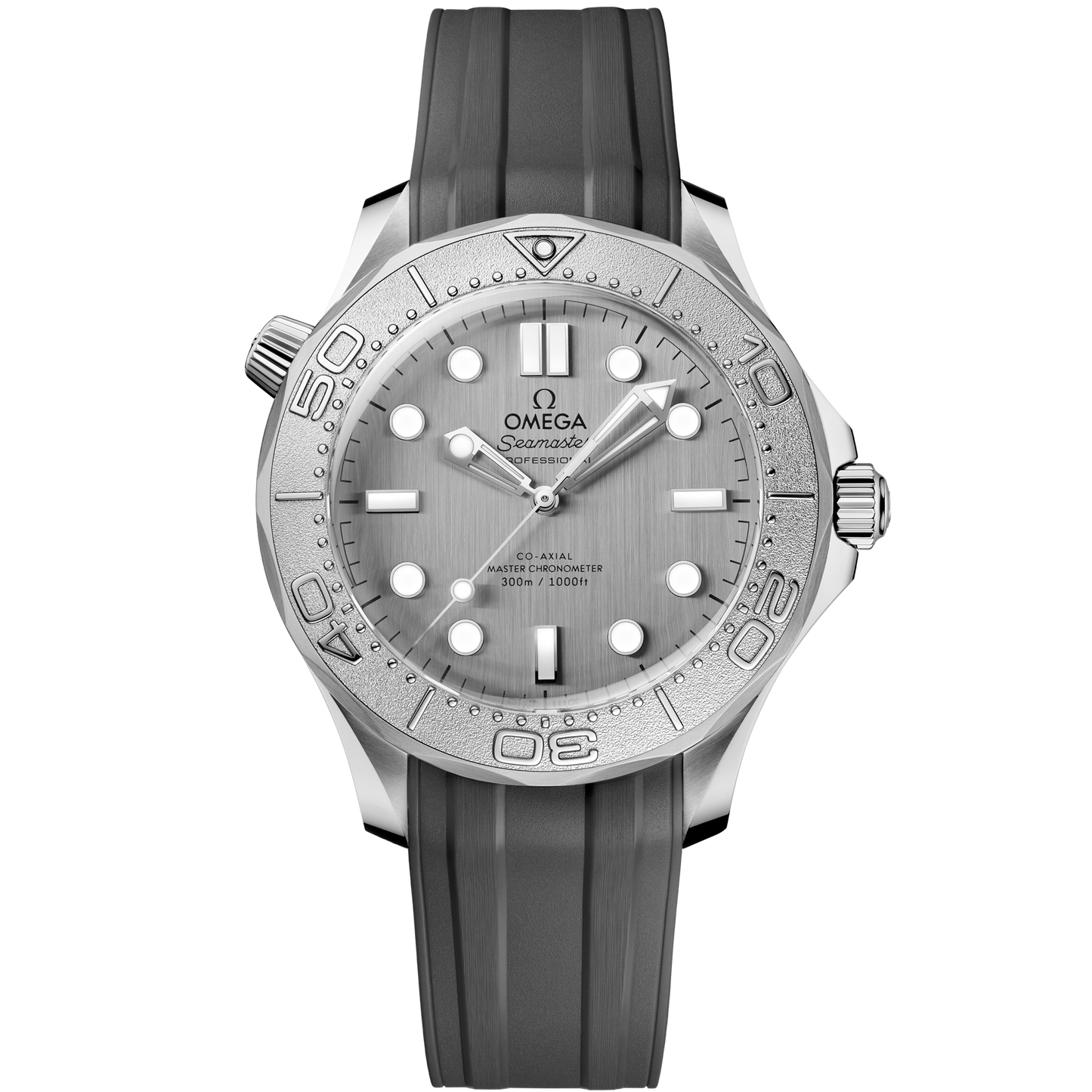 Seamaster Diver 300M 42 mm, steel on rubber strap