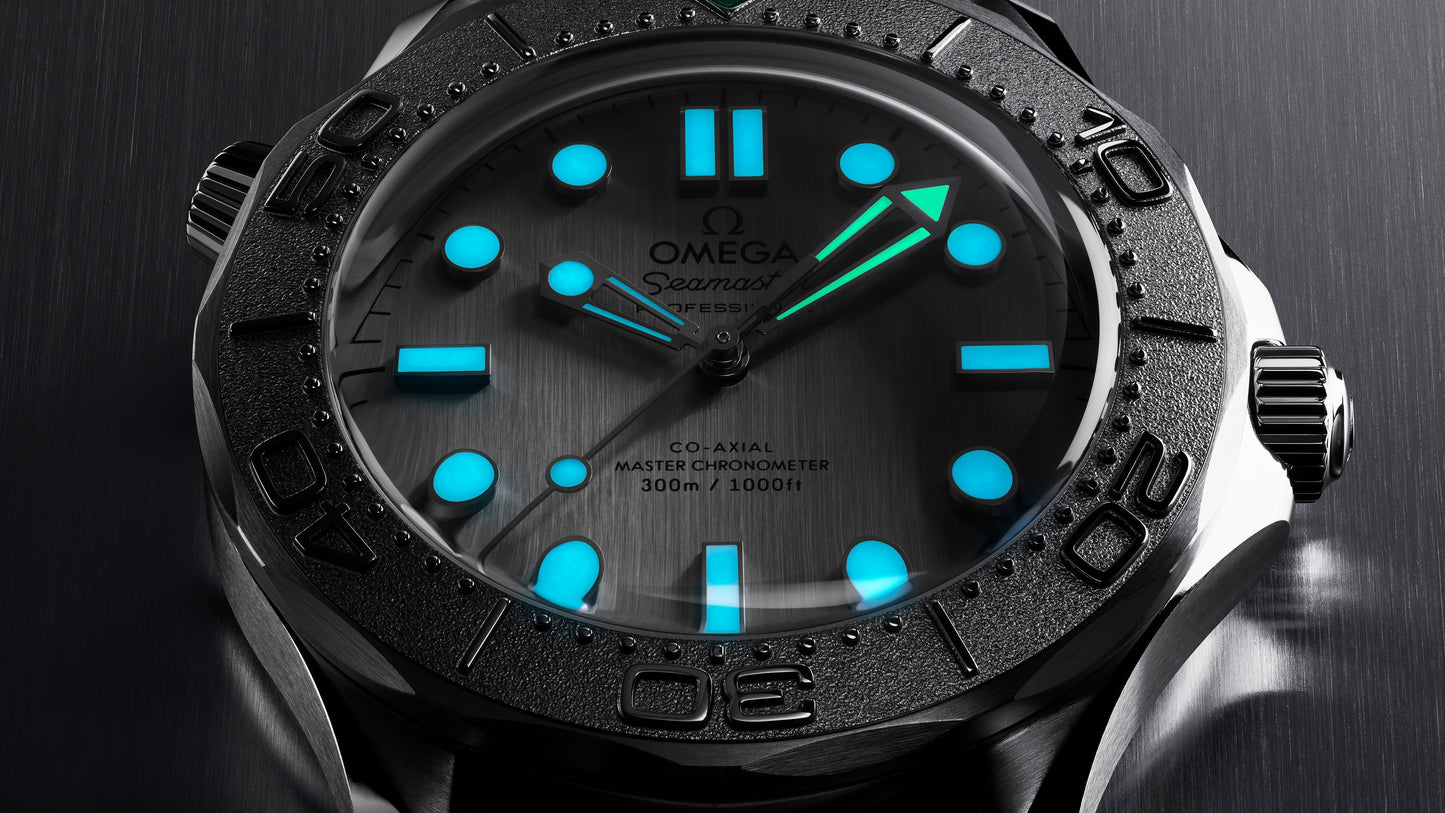 Seamaster Diver 300M 42 mm, steel on rubber strap