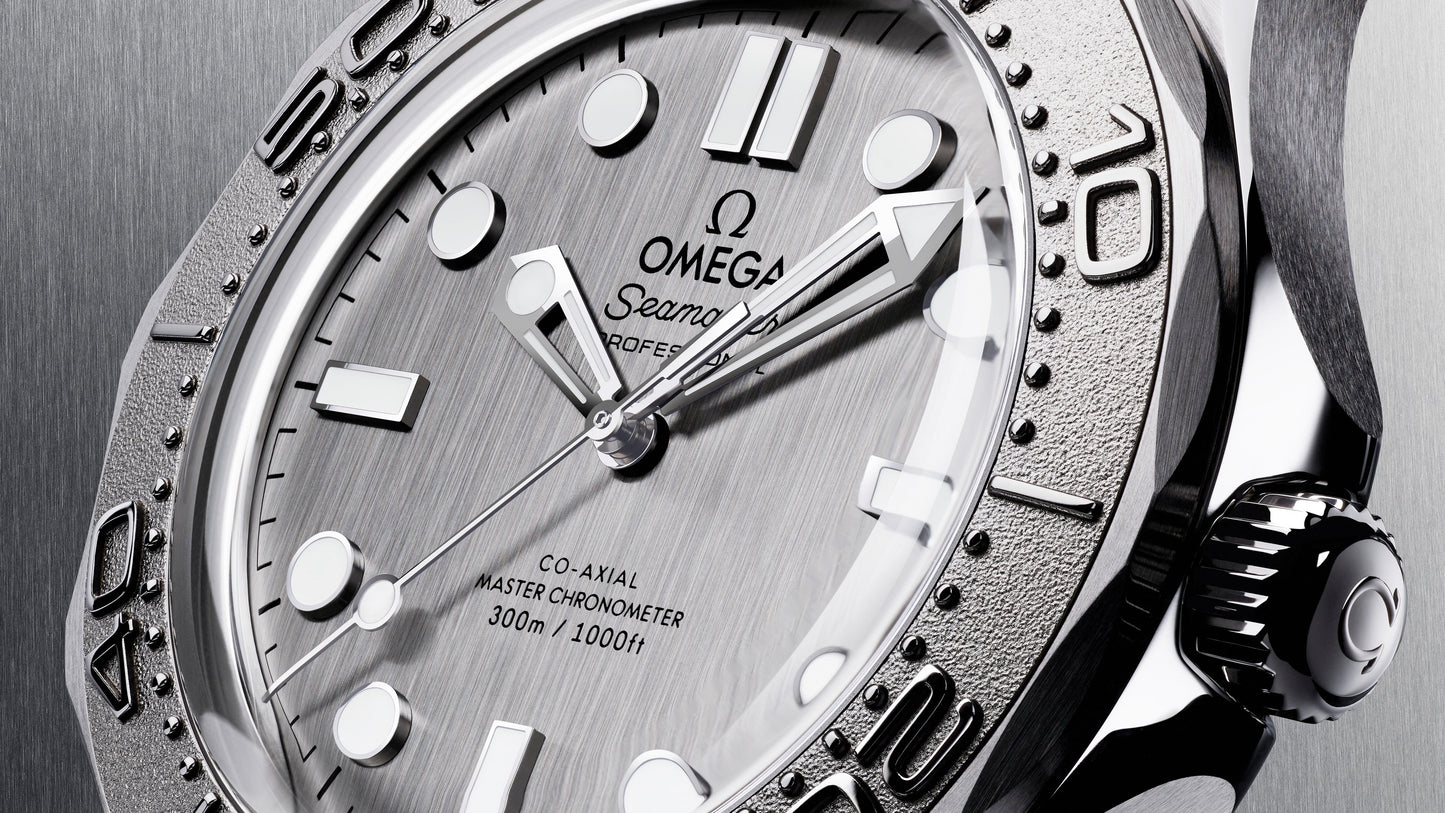 Seamaster Diver 300M 42 mm, steel on rubber strap
