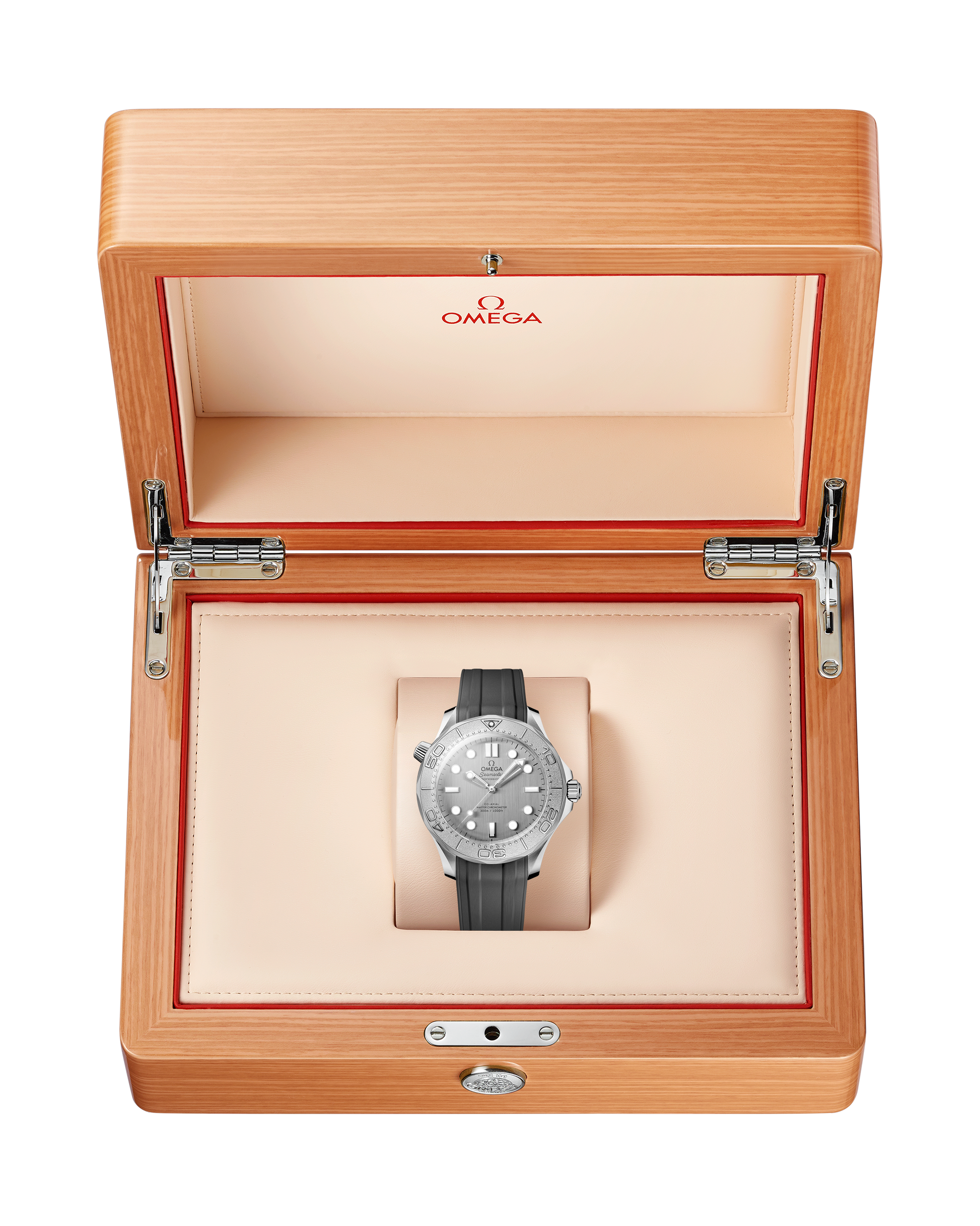 Seamaster Diver 300M 42 mm, steel on rubber strap