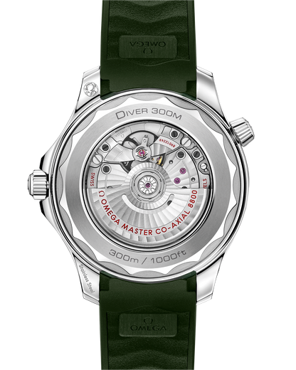 Seamaster Diver 300M 42 mm, steel on rubber strap