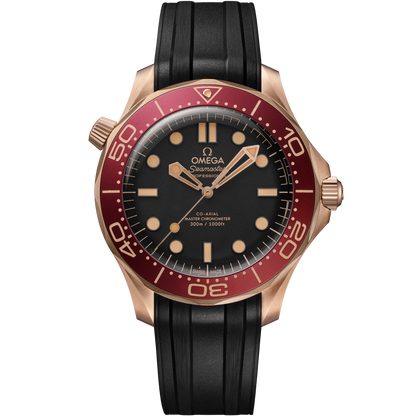 Seamaster Diver 300M 42 mm, Bronze gold on rubber strap