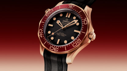Seamaster Diver 300M 42 mm, Bronze gold on rubber strap