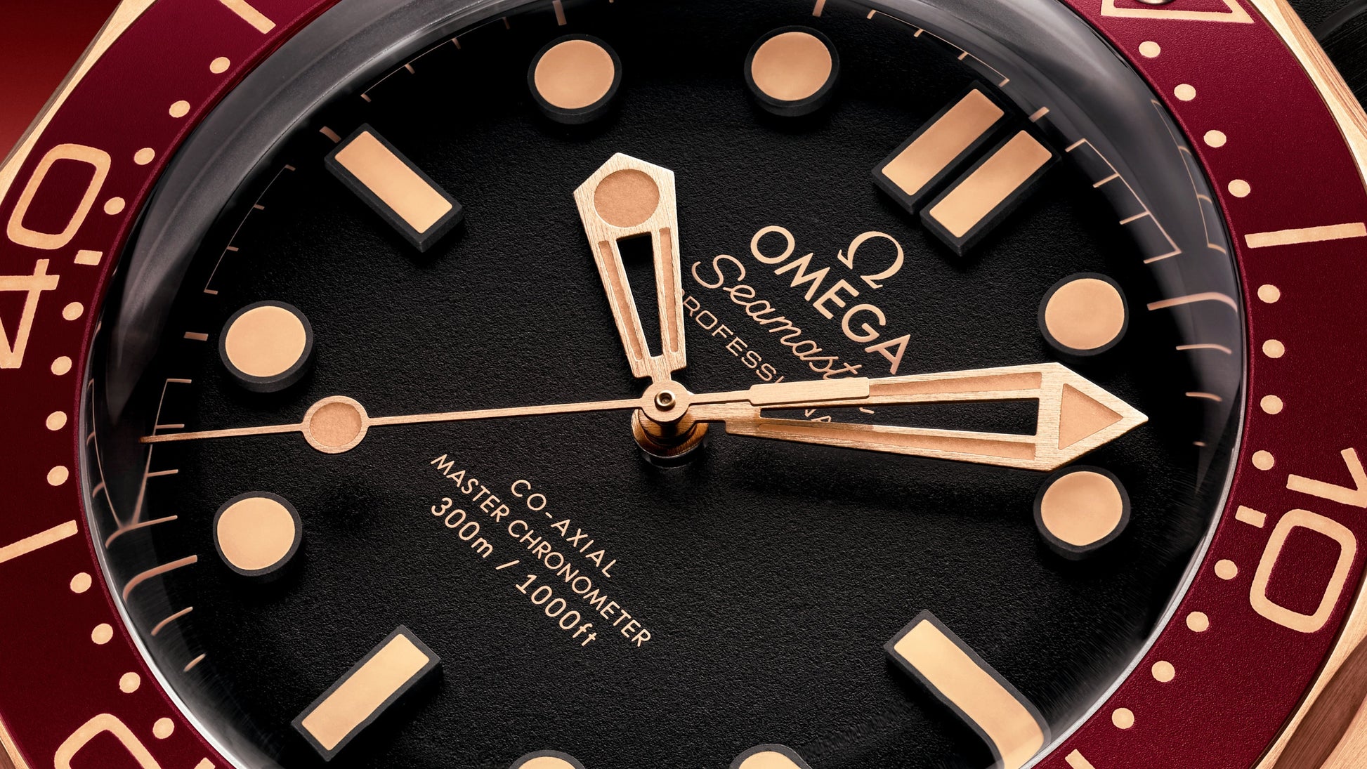 Seamaster Diver 300M 42 mm, Bronze gold on rubber strap