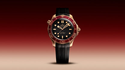 Seamaster Diver 300M 42 mm, Bronze gold on rubber strap