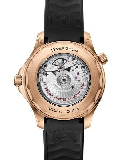Seamaster Diver 300M 42 mm, Bronze gold on rubber strap