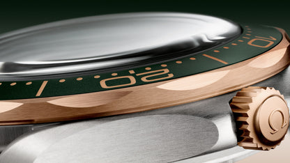 Seamaster Diver 300M 42 mm, titanium ‑ Bronze gold on rubber strap