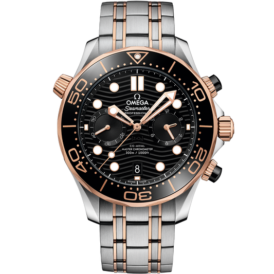 Seamaster Diver 300M 44 mm, steel ‑ Sedna™ gold on steel ‑ Sedna™ gold
