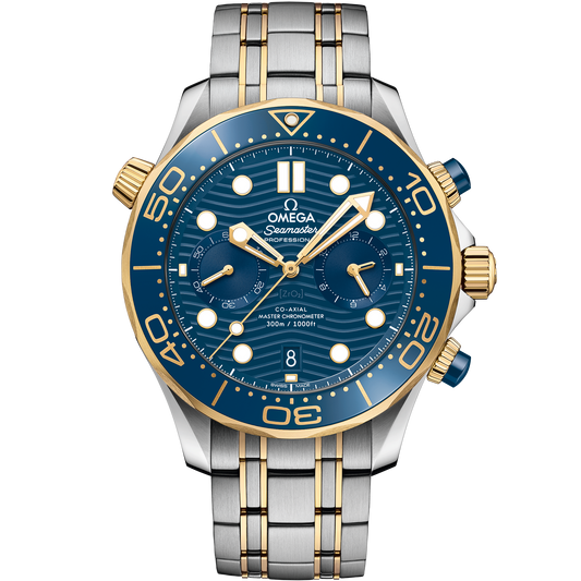 Seamaster Diver 300M 44 mm, steel ‑ yellow gold on steel ‑ yellow gold