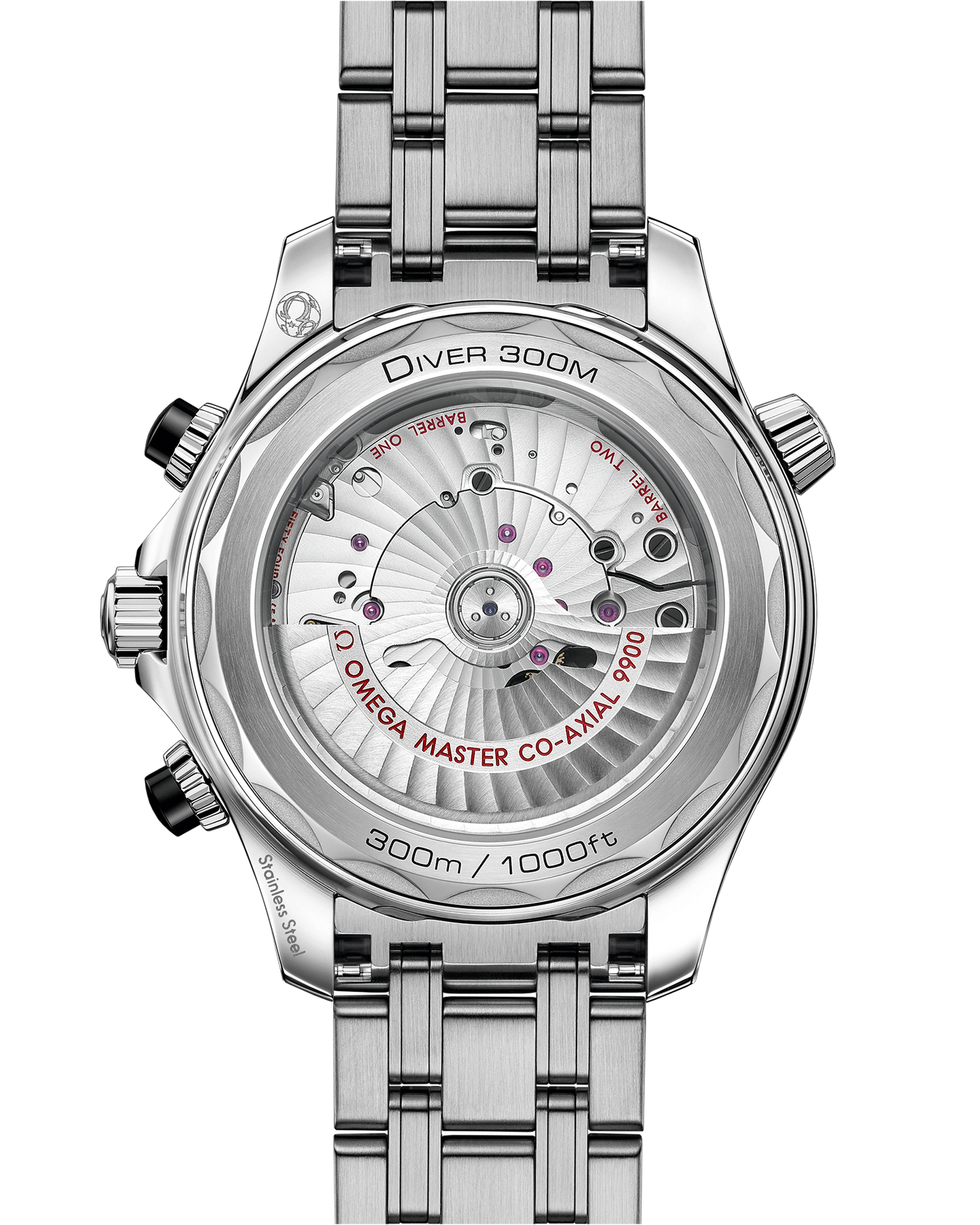 Seamaster Diver 300M 44 mm, steel on steel