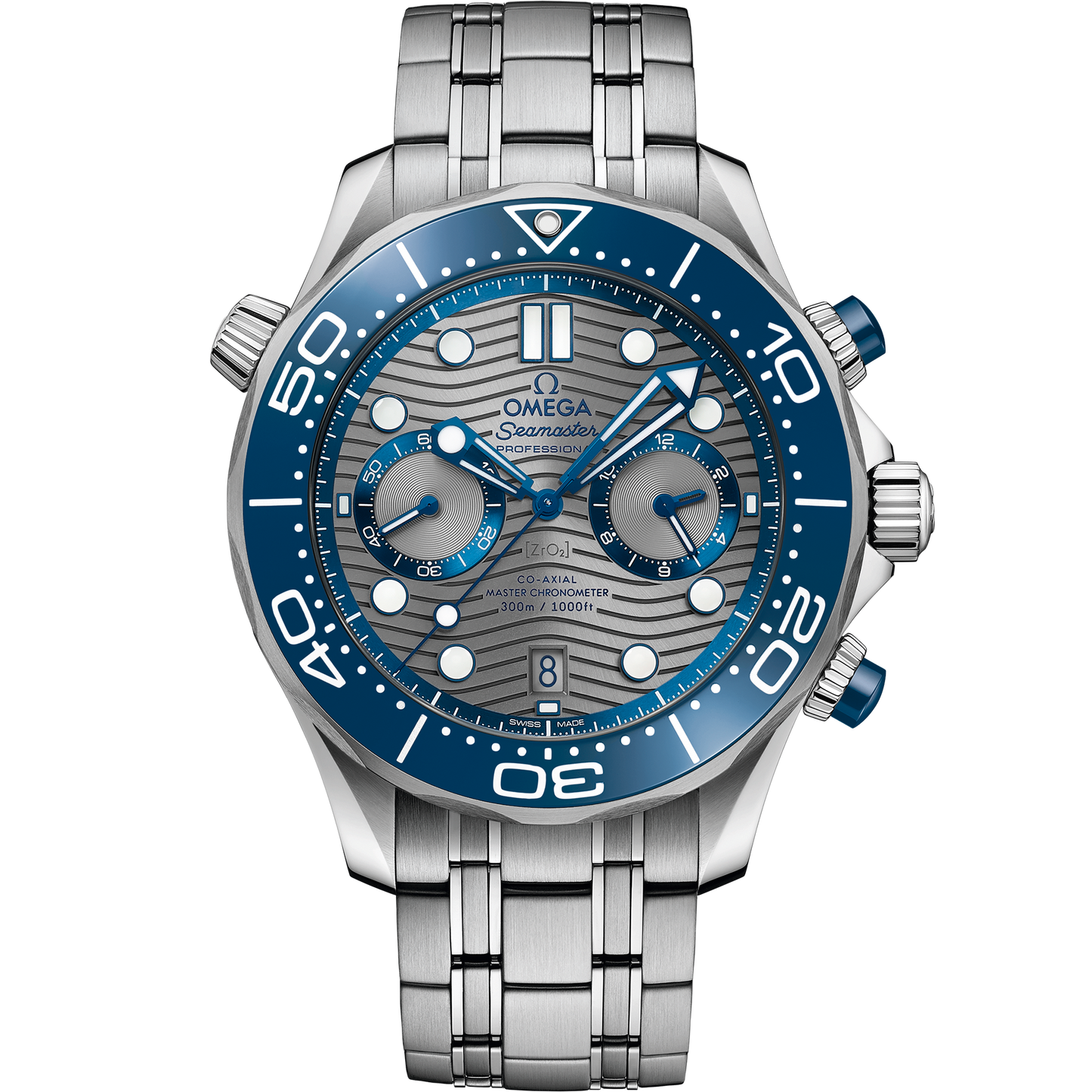 Seamaster Diver 300M 44 mm, steel on steel