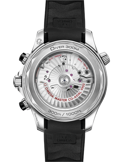 Seamaster Diver 300M 44 mm, steel on rubber strap