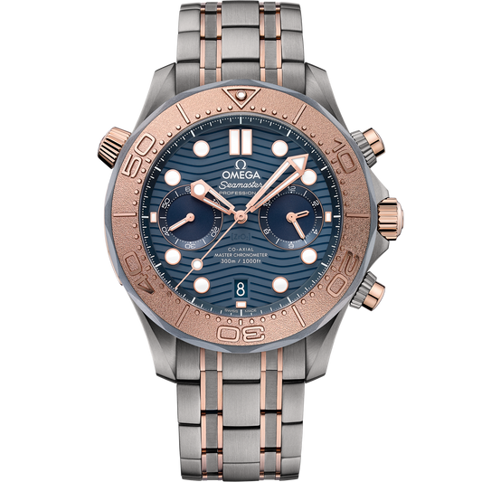 Seamaster Diver 300M 44 mm, titanium ‑ tantalum ‑ Sedna™ gold on titanium ‑ tantalum ‑ Sedna™ gold