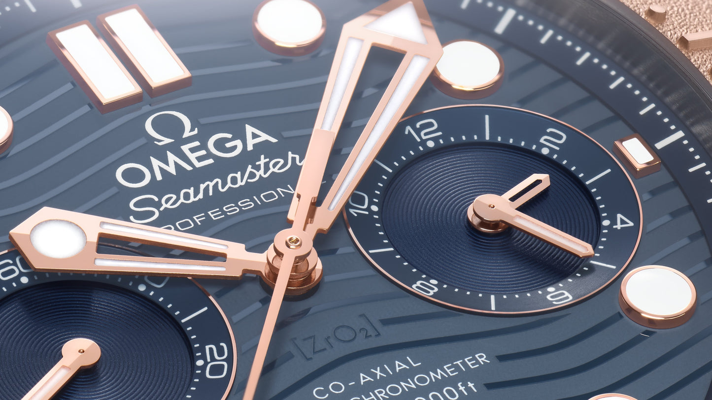 Seamaster Diver 300M 44 mm, titanium ‑ tantalum ‑ Sedna™ gold on titanium ‑ tantalum ‑ Sedna™ gold