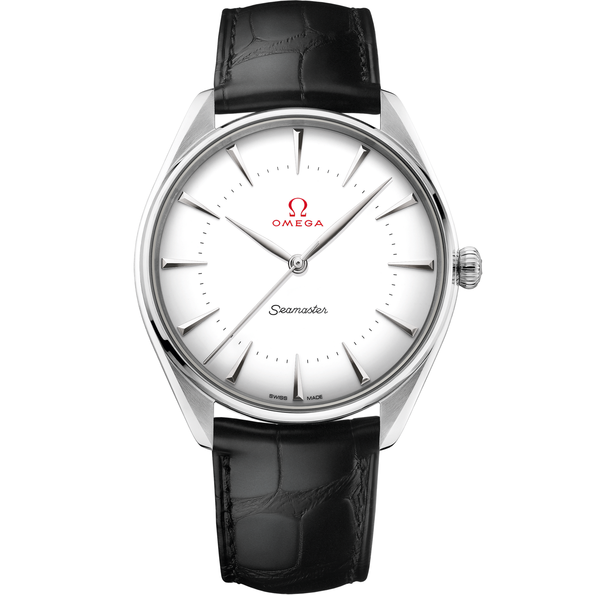 Seamaster Olympic Official Timekeeper 39.5 mm, Canopus Gold™ on leather strap