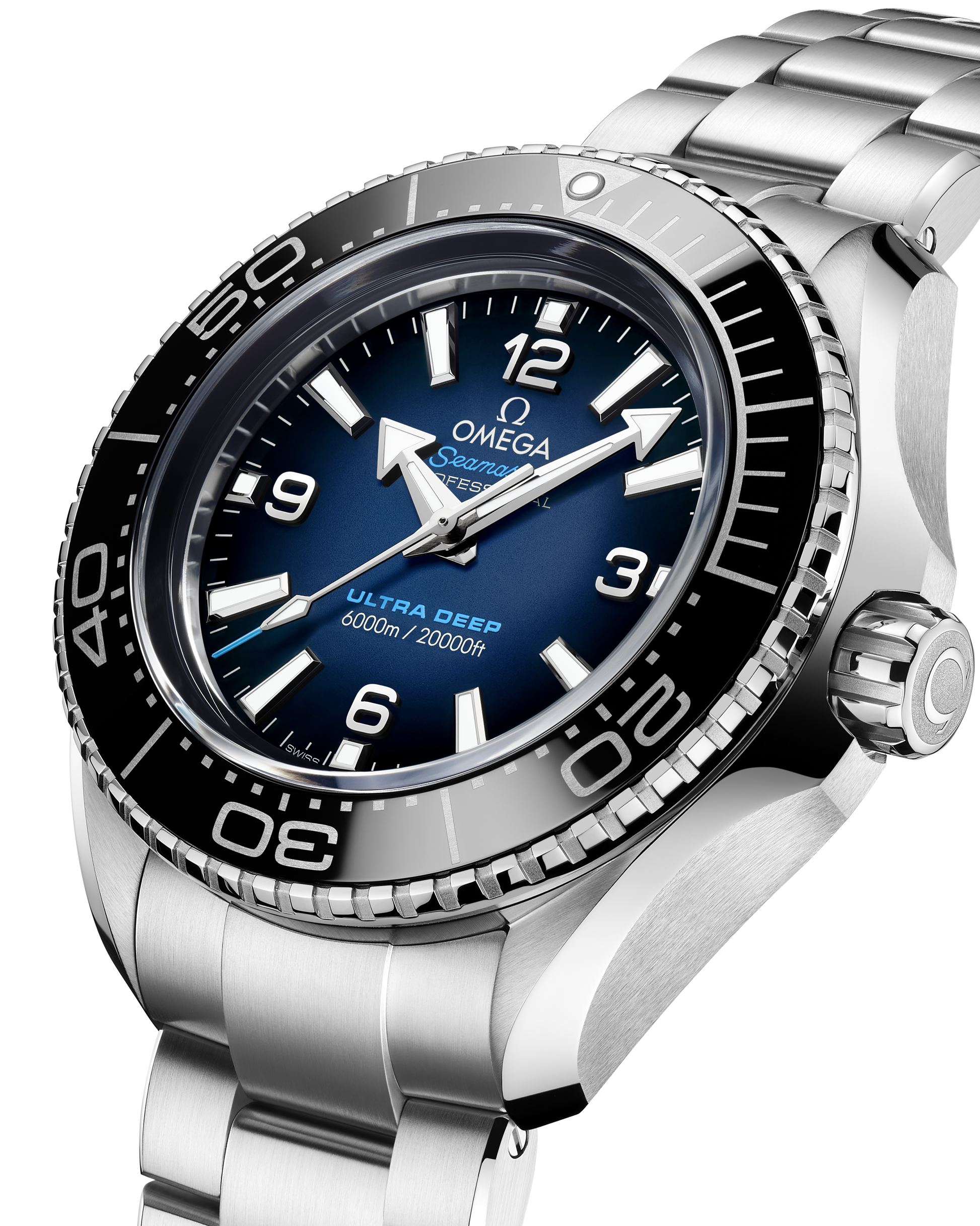 Seamaster Planet Ocean 6000M 45.5 mm, O‑MEGASTEEL on O‑MEGASTEEL