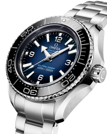 Seamaster Planet Ocean 6000M 45.5 mm, O‑MEGASTEEL on O‑MEGASTEEL
