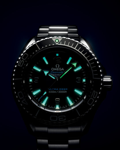 Seamaster Planet Ocean 6000M 45.5 mm, O‑MEGASTEEL on O‑MEGASTEEL