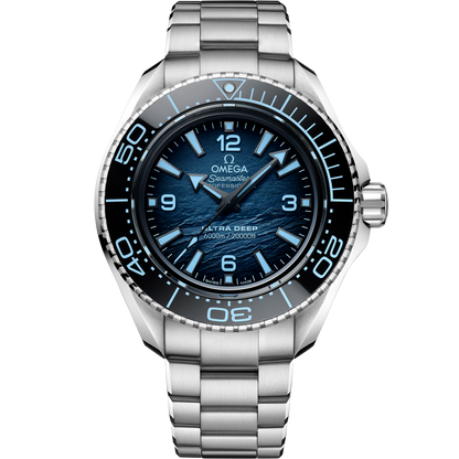 Seamaster Planet Ocean 6000M 45.5 mm, O‑MEGASTEEL on O‑MEGASTEEL